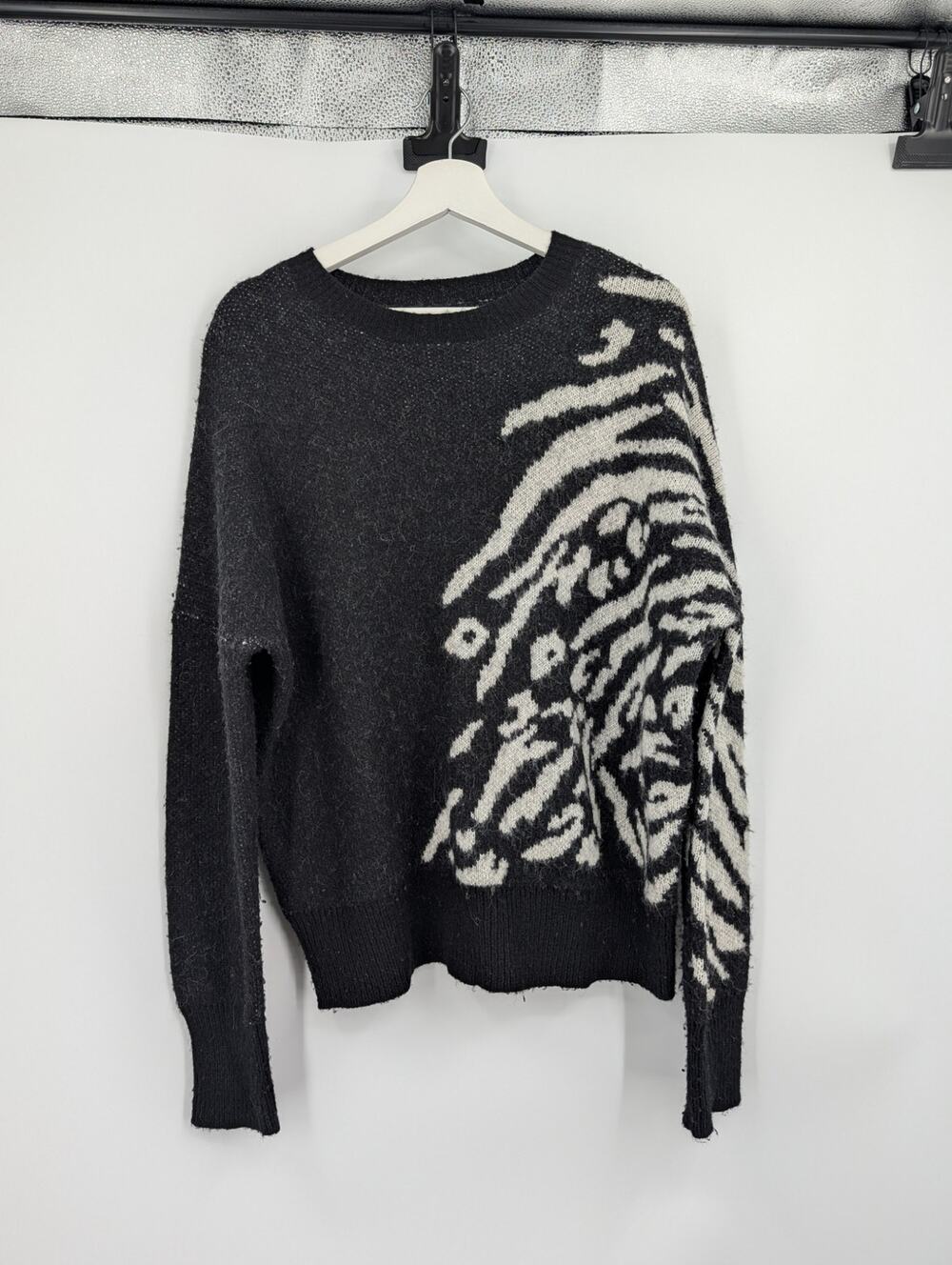 AllSaints Karina Jumper Wool Alpaca Blend Chunky Sweater Med Warm Quiet Luxury